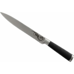 Нож 20см Mallony MAL-02RS разделочный с прорезиненной ручкой