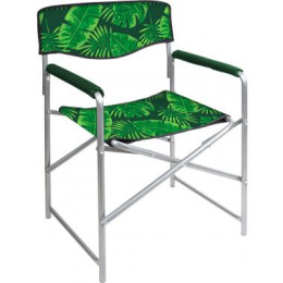 Кресло складное 3 КС3/2 с тропическими листьями темный Ника