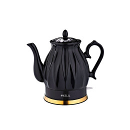 Чайник керамический KELLI KL-1341 черный