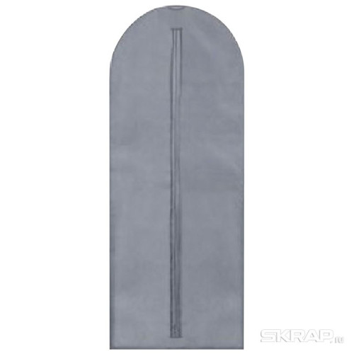 Чехол для одежды, 60*150 см, серый