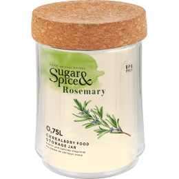 Банка для сыпучих продуктов Sugar&Spice Rosemary 0,75л с пробковой крышкой SE105710996