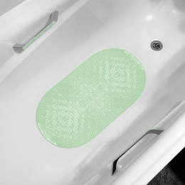 Коврик для ванны "Массажный" 38х69 см дымчато-зелёный 6807-smokygreen