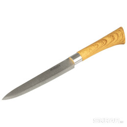 Нож с пластиковой рукояткой под дерево FORESTA универсальный 12,6 см 103563