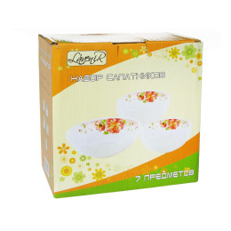 Набор салатников 7 предметов "Чайные розы" 78928