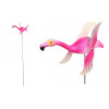 Штекер садовый Фламинго 14*40см с крутящимися крыльями