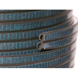 Уплотнитель DT D-профиль 9*8мм бухта 120м черный, самоклеящийся