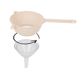 Сито с воронкой диаметр 9см бежевый