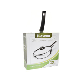 Сковорода 30см Престиж с несъемной ручкой и стеклянной крышкой