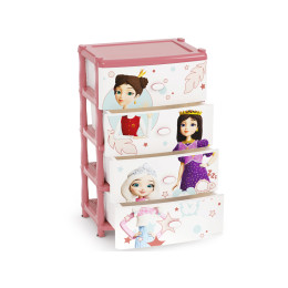 Комод 4-х секционный "Царевны" широкий