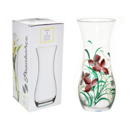 Ваза для цветов клёш Н26 D12 травинка роспись 088/01