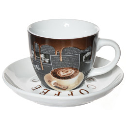 Чайный набор 180мл на 6 персон на подставке Горячий шоколад