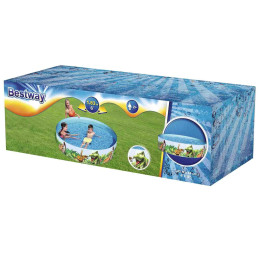 Бассейн с жестким ребром 183*38см 946л от 2-х лет ПВХ Bestway 55022