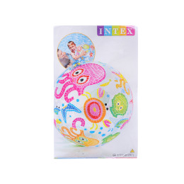 Мяч надувной 51см пляжный "Морские обитатели" INTEX 59040