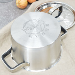 Кастрюля 2л нержавеющая сталь Premium ALLURE WR-1272