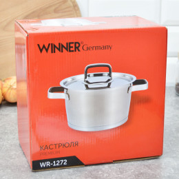 Кастрюля 2л нержавеющая сталь Premium ALLURE WR-1272