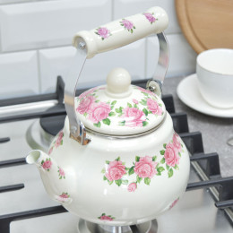 Чайник заварочный 1,5л эмалированный "Rose" WR-5119