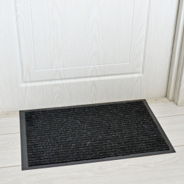 Коврик 40*60см влаговпитывающий ребристый FLOOR MAT Стандарт Лайт, черный