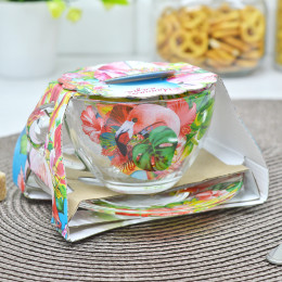 Чайная пара "Фламинго в тропиках"