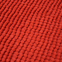 Коврик для ванной 50*80см "Букли" бордовый