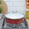 Сотейник 3л "Bon appetit" вишневый 8SH245S
