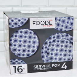 Набор столовый 16 предметов "BLUE2"