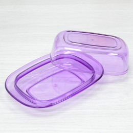 Масленка пластиковая прозрачная, цвет в ассортименте