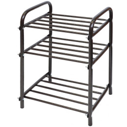 Этажерка для обуви металлическая Комфорт-1 3-х ярусная разборная