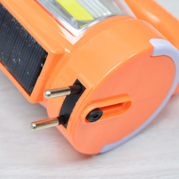 Фонарь многофункциональный ручной на солнечной батарее JA-1968S