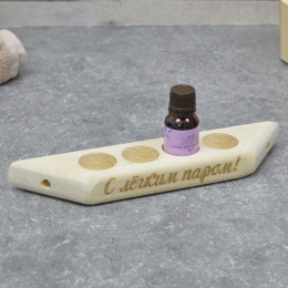 Полочка для масла с гравировкой, тм "Бацькина баня"