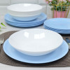 DIWALI LIGHT BLUE&WHITE Столовый сервиз 18 предметов 76626