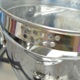 Кастрюля 4,4л нерж, капсульное дно Barton Steel коричневые ручки