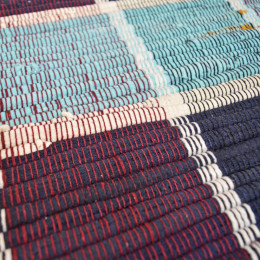 Коврик хлопковый 60*120см PREMIUM "NEW SILVER CHECK"