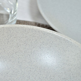 Тарелка обеденная 27см Alfa серый мрамор