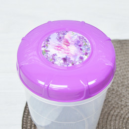 Банка для пищевых продуктов 0,6л "Лаванда"