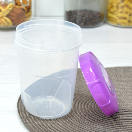 Банка для пищевых продуктов 0,6л "Лаванда"