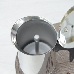 Кофеварка гейзерная 450мл на 9 порций из нержавеющей стали