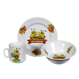 Набор детской посуды 3 предмета форма Идиллия Пчелы