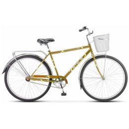 Велосипед 28" STELS Navigator-300 Gent (20" светло-коричневый) + корзина