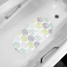 Коврик для ванны с присосками "Bubbles" 38x69 см Листья 7122-FV61-B