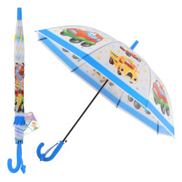 Зонт детский Любимые машинки полуавтомат FX24-47