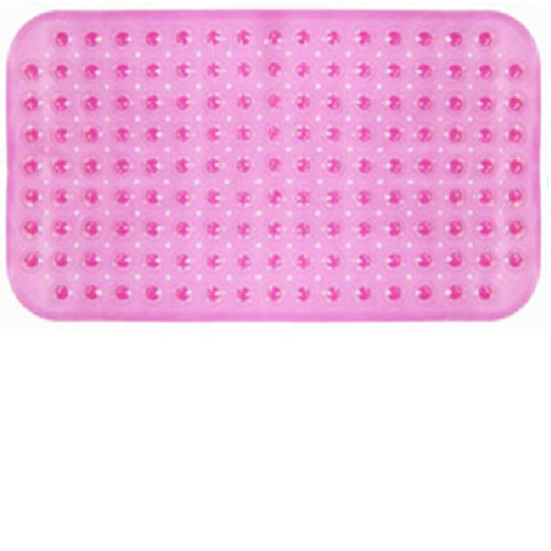 Коврик противоскользящий в ванну прямоугольный 69x39см Пузырьки/ 4 цвета в коробке 39-774