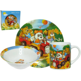 Набор детской посуды 3 предмета "Медвежата"