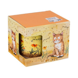 Кружка 400мл серия "Котомания" 260-541