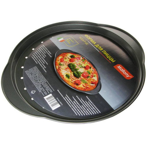 Форма для пиццы 33см с ручками PIZZA P-02