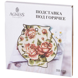 Подставка под горячее "Корейская роза" 16*16*1см