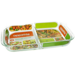 Форма жаропрочная 2,8л прямоугольная 39*23*5см с разделением тм Appetite