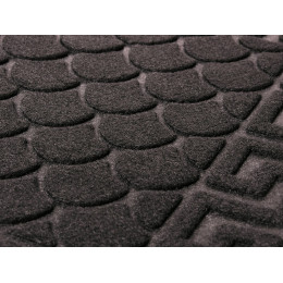 Коврик с ворсом 40*60см плотный на резиновой основе черный