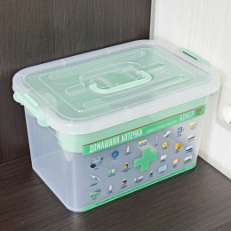 Контейнер для аптечки 355*235*190мм 10л "Домашний доктор"