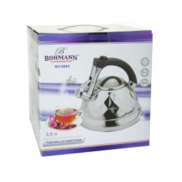 Чайник 3,5л нержавеющая сталь со свистком 8084BH