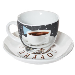 Чайный набор 180мл на 6 персон на подставке Кофе-брейк